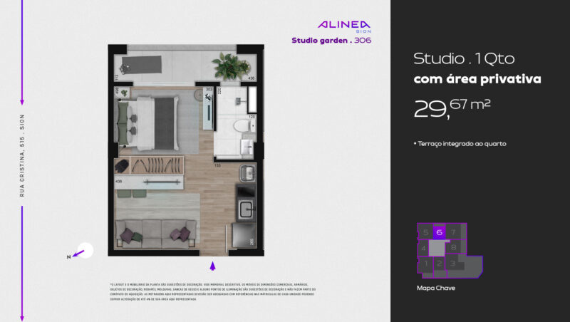 Alinea Sion - Studios 1 e 2 quartos tecnologia HOUSI®